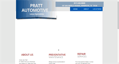 Desktop Screenshot of prattauto.com